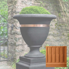 Campania Classic Copper Banded Urn, Large
