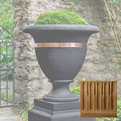 Campania Classic Copper Banded Urn, Large