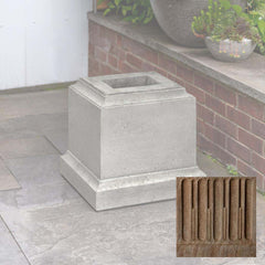 Campania Textured 12 Inch Pedestal