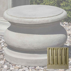 Campania Low Round Plain Pedestal