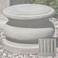 Campania Low Round Plain Pedestal