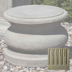 Campania Low Round Plain Pedestal