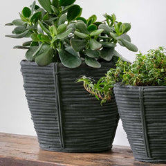 Reed Planter - Large - Grey