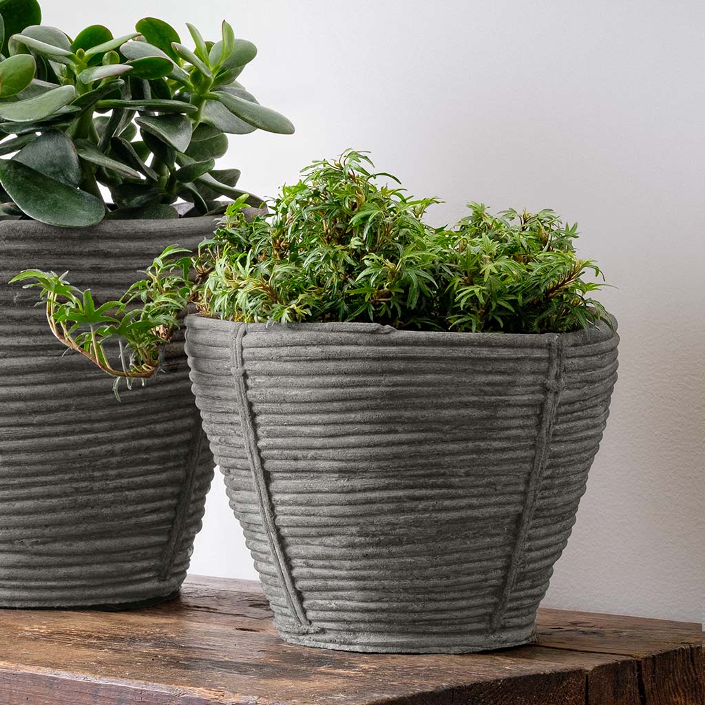 Reed Planter - Large - Charcoal