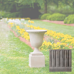 Wburg Egg and Dart Urn W Classic Short Pedestal