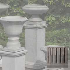 Marella Urn w/ Tall Wolcott Ped
