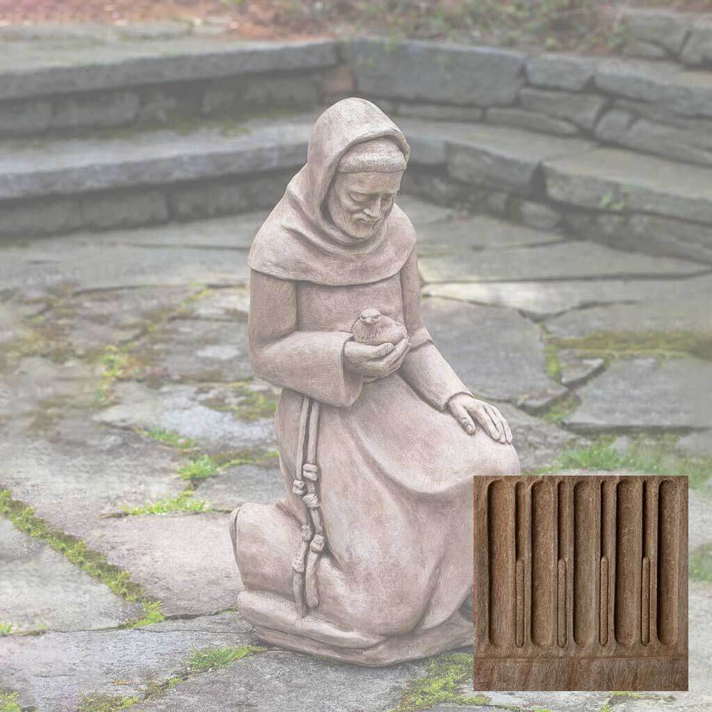 Campania Kneeling St. Francis with Bird
