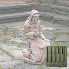 Campania Kneeling St. Francis with Bird