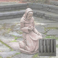 Campania Kneeling St. Francis with Bird