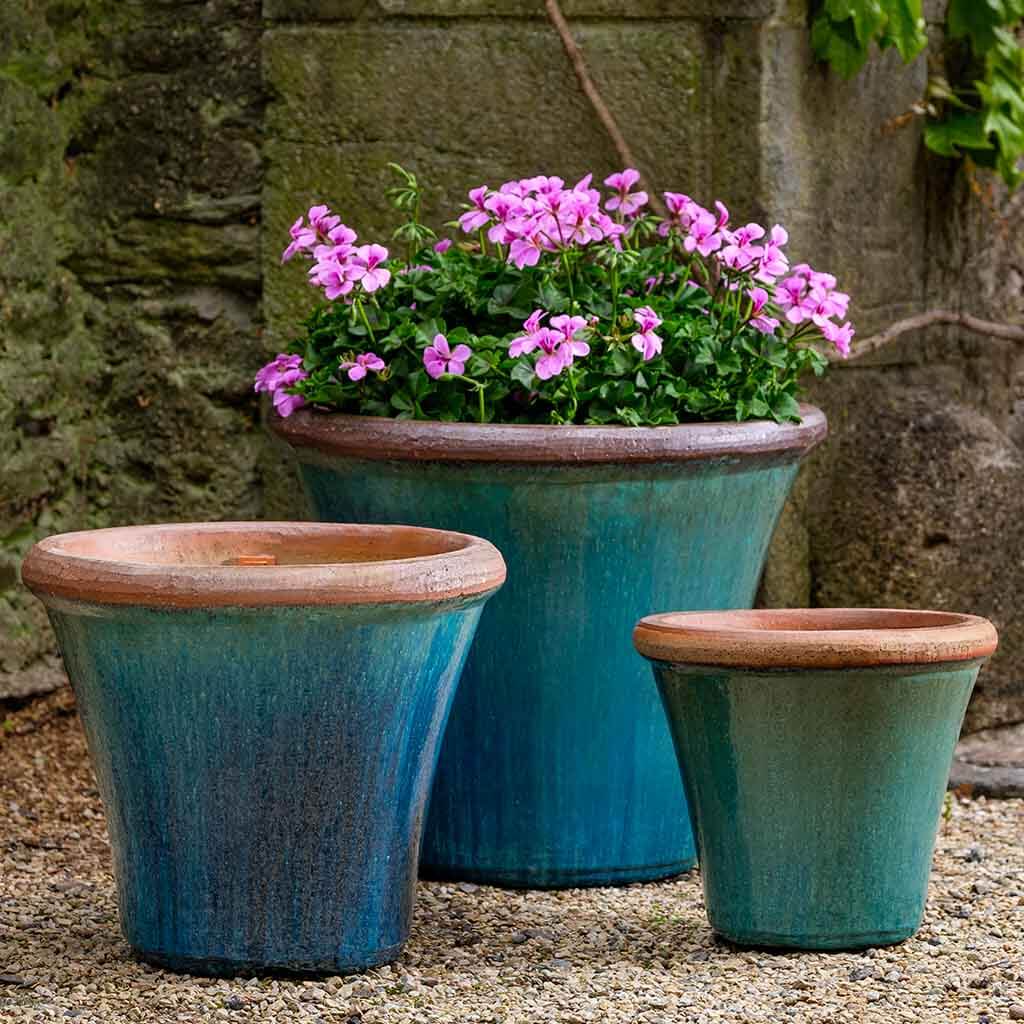 ceramic large flower pots Enfield Planter - Mediterranean | Campania International | Fountains & Outdoor Decor