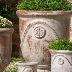 Photo of Campania Avignon Planter - Crema Antico - Set of 4 - Exclusively Campania