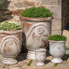 Photo of Campania Avignon Planter - Crema Antico - Set of 4 - Exclusively Campania