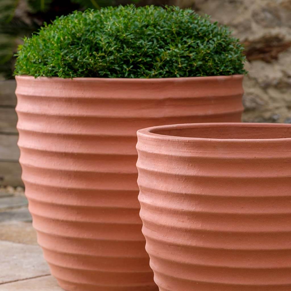 planter pot set of 3 Campania International 6324-13703 Linea Planter 3-Piece