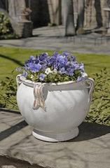 Photo of Campania Round Handle Planter - Antique White - Exclusively Campania