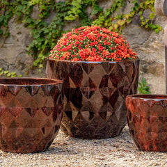 Photo of Campania Castillon Planter - Bordeaux - Set of 3 - Exclusively Campania