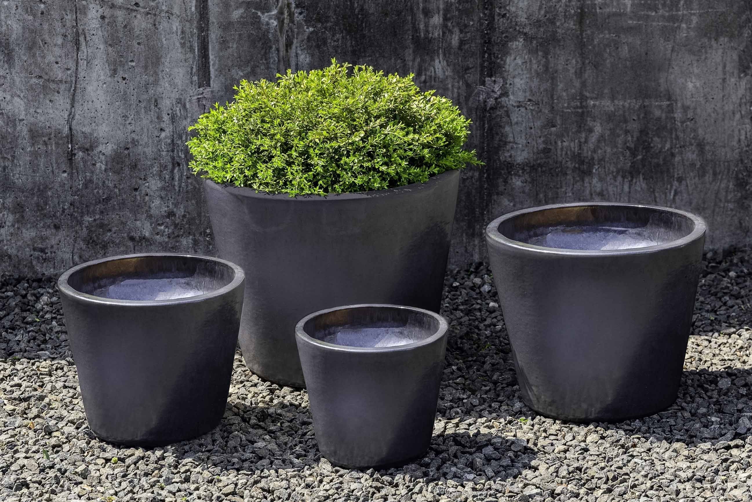 plant pots set of 4 Portale Planter Set of 4 Campania International Riviera Blue