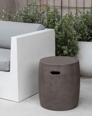 Photo of Campania Urban Round Garden Table - Fiber Cement - Exclusively Campania