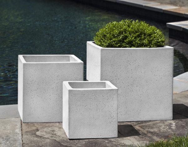 Photo of Campania Laguna Square Planter Medium - Clearance - Exclusively Campania