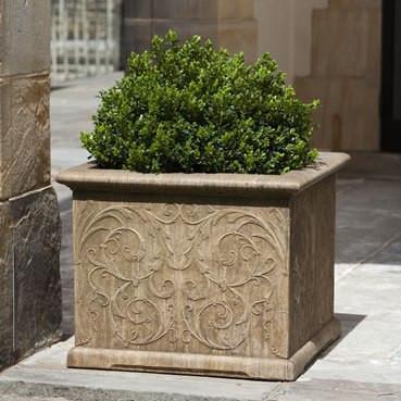 Photo of Campania Arabesque Square Planter - Exclusively Campania