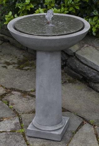 Photo of Campania Cirrus Birdbath Fountain - Exclusively Campania