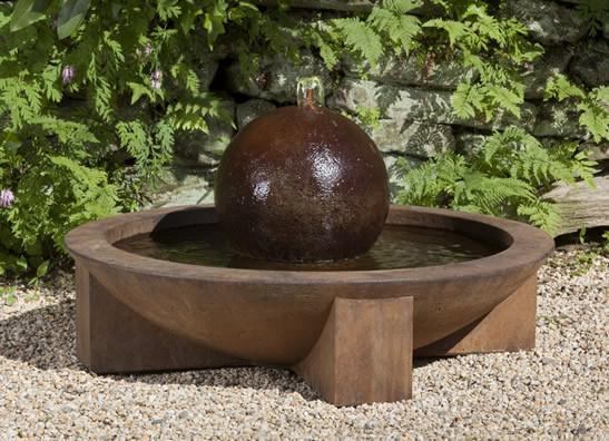 Photo of Campania Low Zen Sphere Fountain - Exclusively Campania