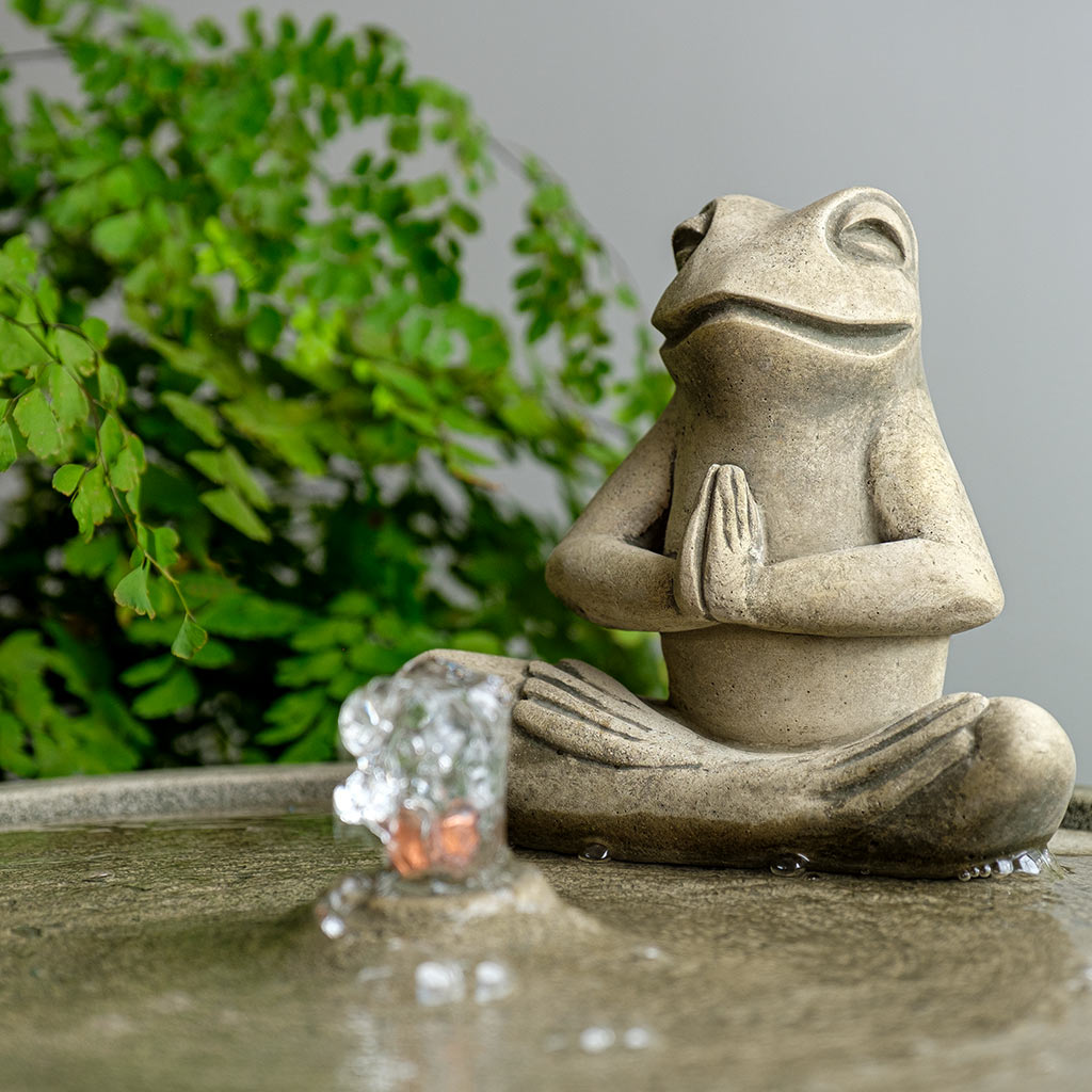 Photo of Campania Yoga Frog Fountain - Exclusively Campania