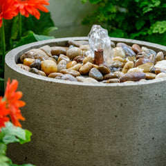 Photo of Campania Salinas Pebble Fountain, Low - Exclusively Campania
